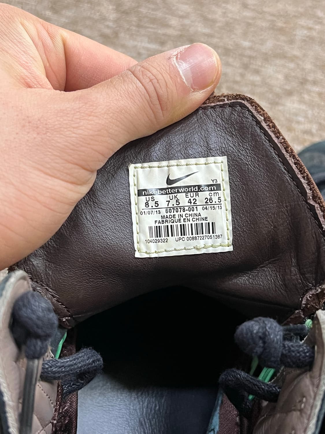 나이키 르브론 10 EXT 블랙 스웨이드 농구화 265 상품이미지7