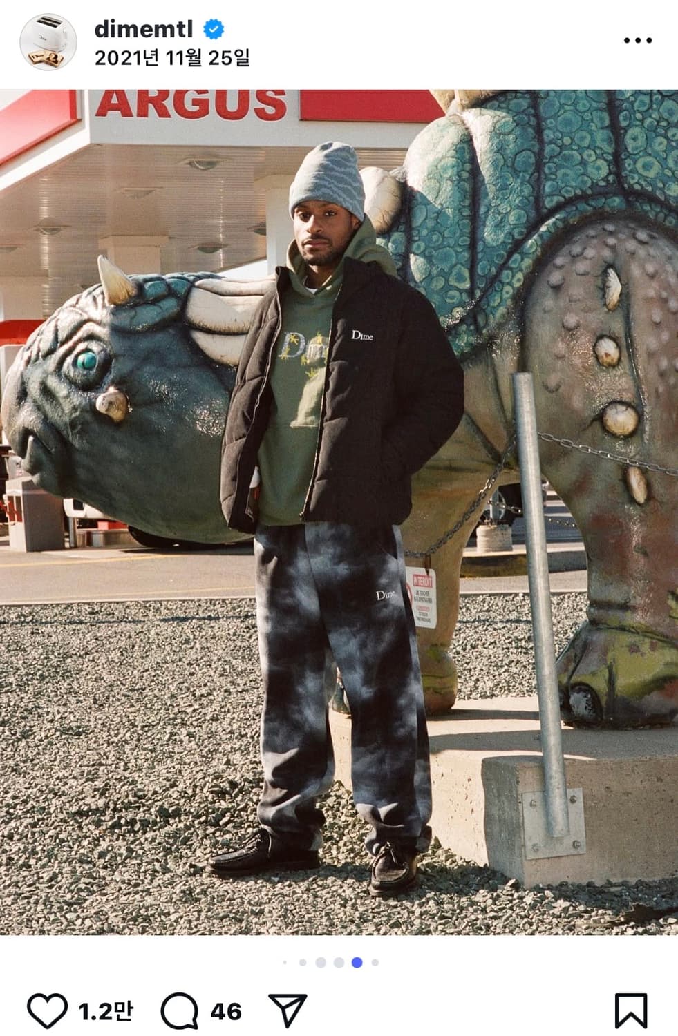 Dime 코듀로이 웨이브 푸퍼 패딩 상품이미지1