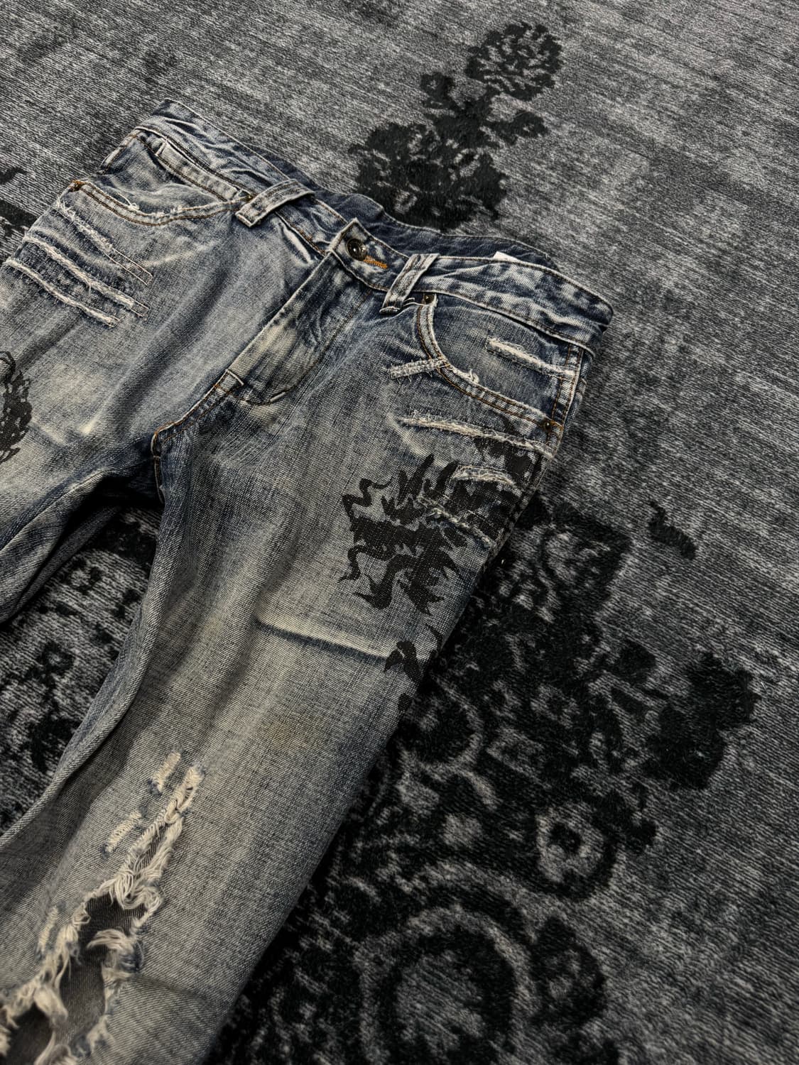 Semantic design 00s dragon denim pants 상품이미지4
