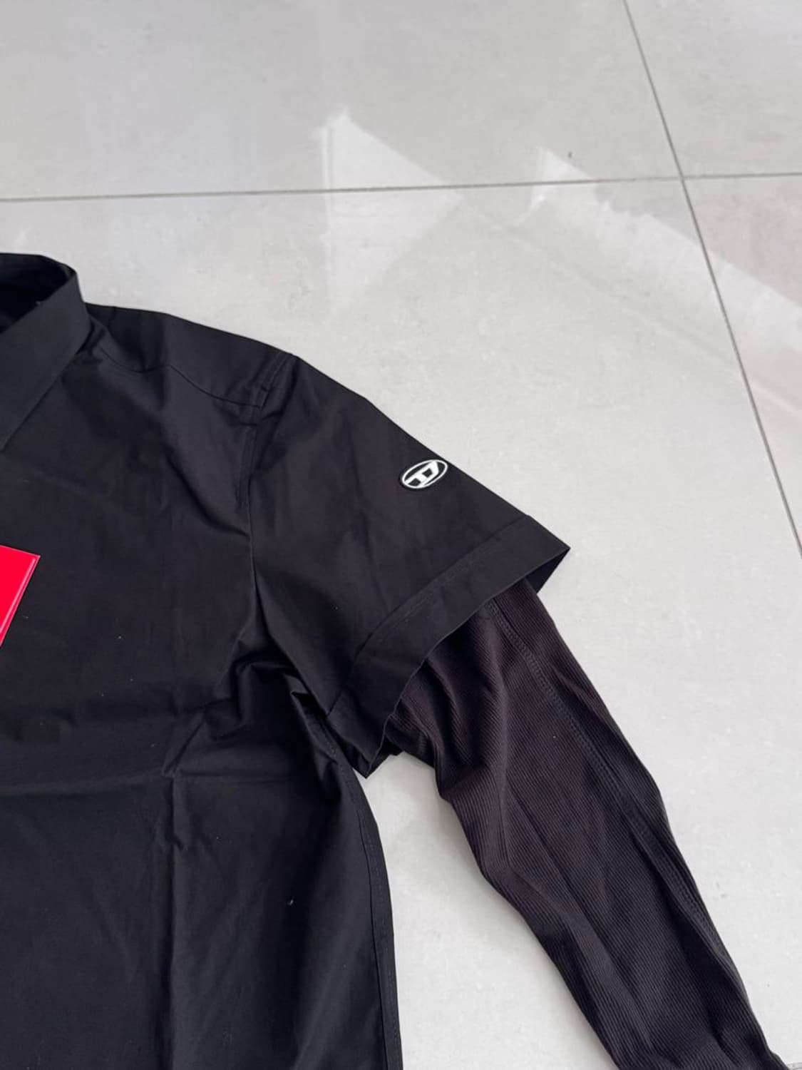 FAKE LAYERED COTTON 가짜 레이어드 코튼 긴팔 셔츠 상품이미지5