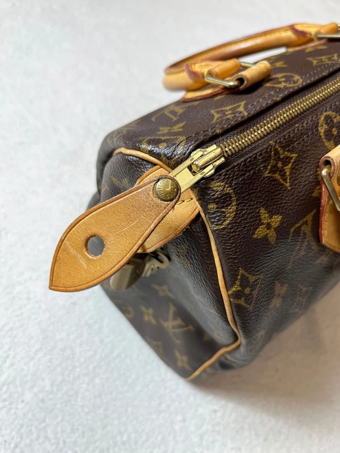 루이비통 Louis Vuitton 모노그램 스피디 25 핸드백 Q1301 상품이미지4