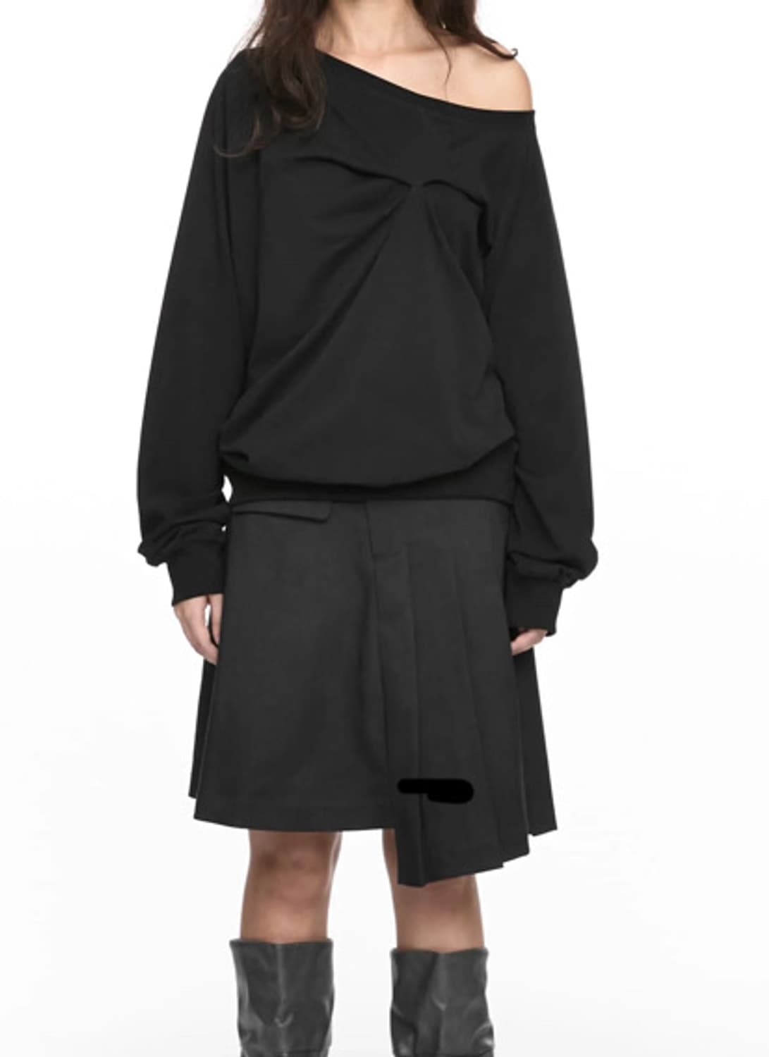 PINCHED LONG SLEEVE BLACK 상품이미지2