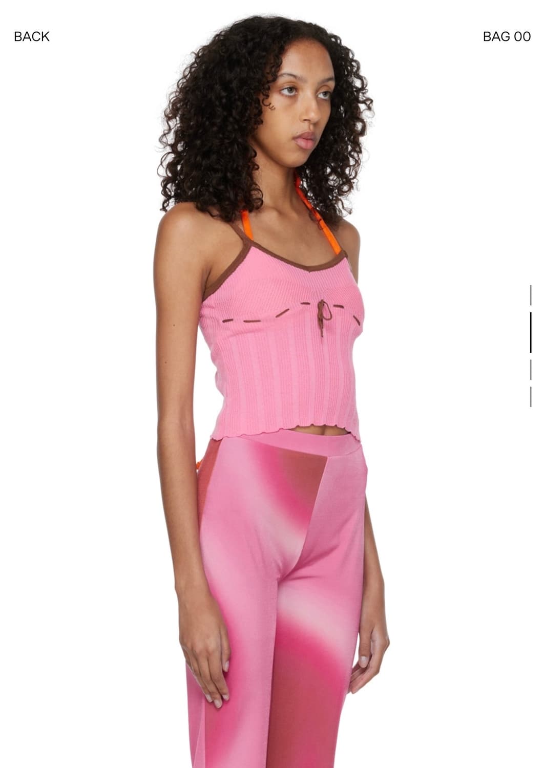 Gimaguas pink mola tank top (L) 상품이미지3