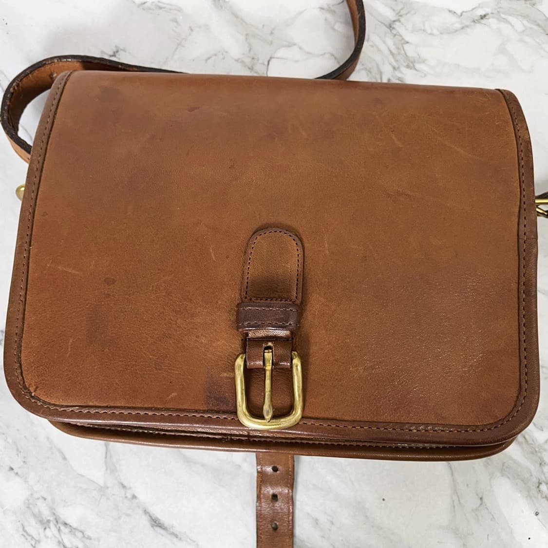 Old Coach 2110 Vintage Leather Crossbody 상품이미지5