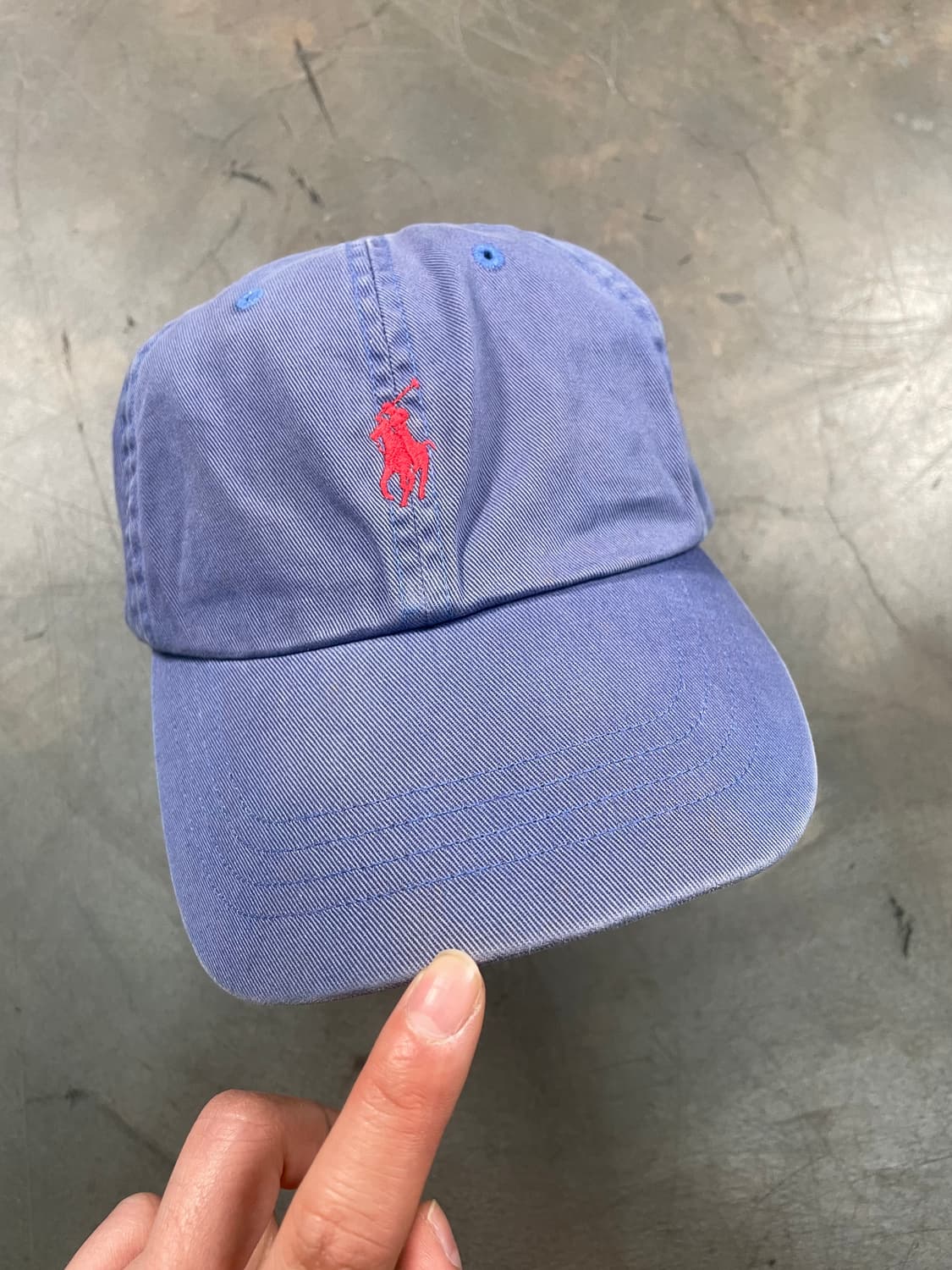 00s 폴로 페이딩 레더 스트랩 볼 캡 상품이미지2