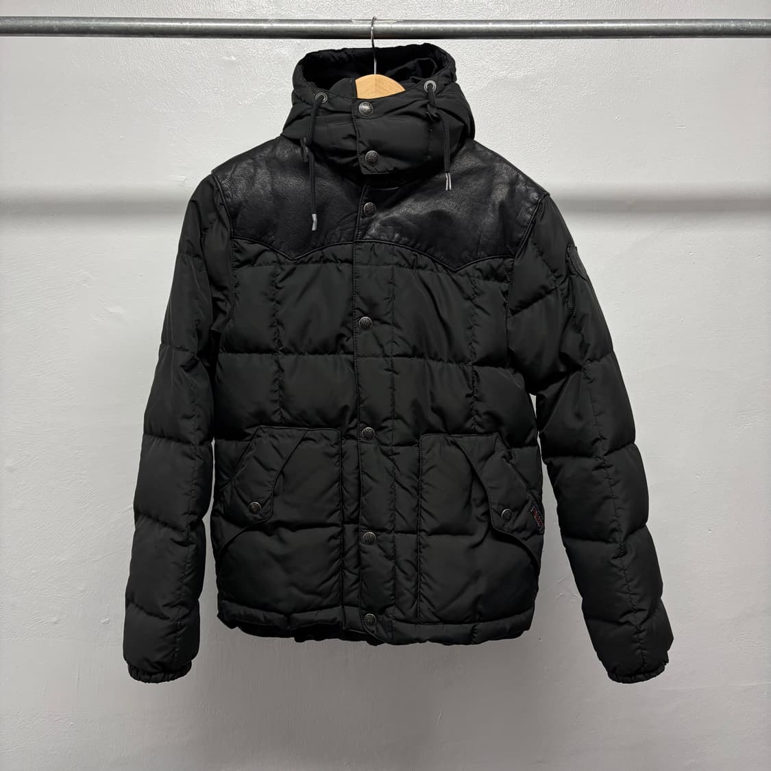 폴로 웨스턴 가죽패치 덕다운 자켓 상품이미지1