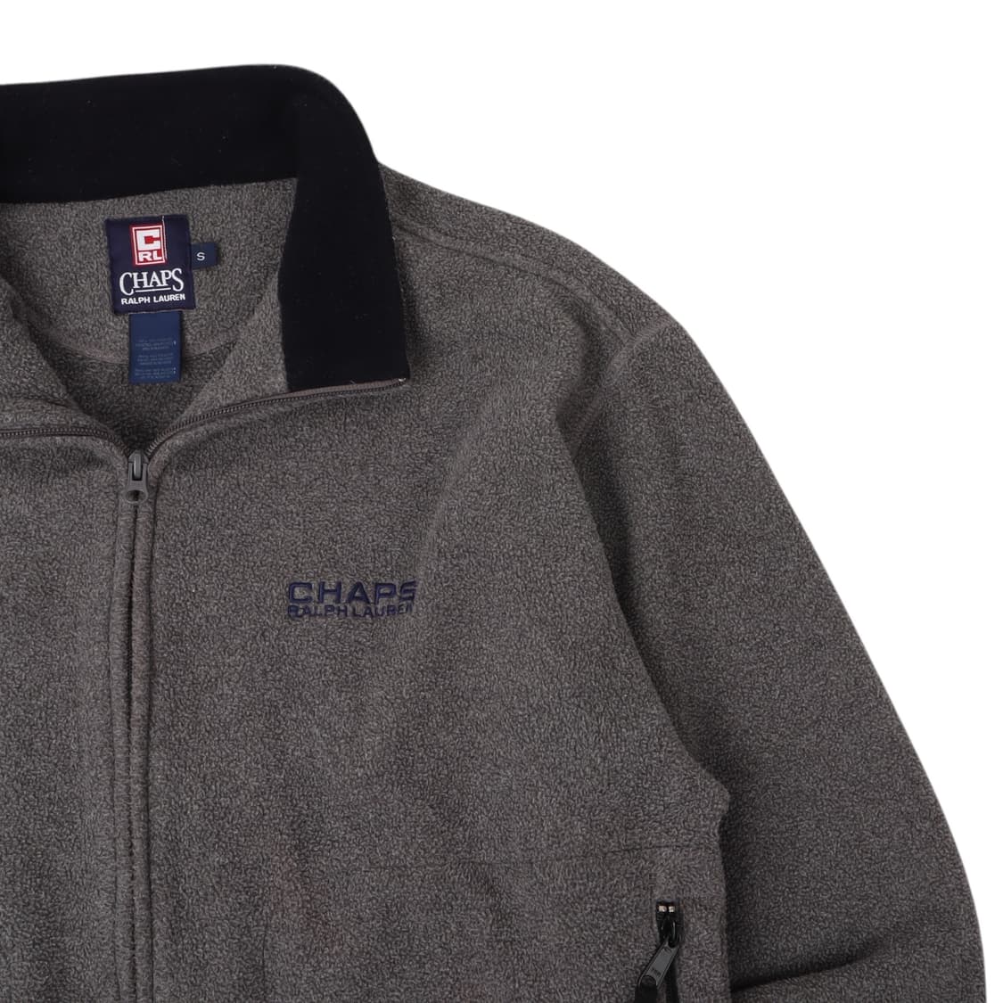 챕스 랄프로렌 그레이 플리스 블루종 집 자켓 상품이미지3