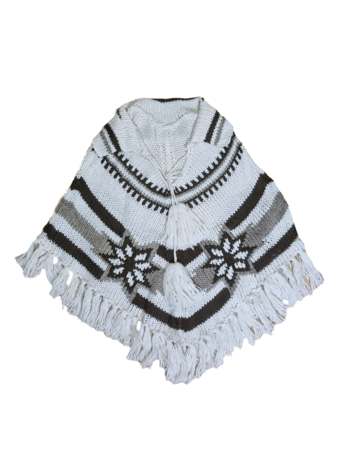 빈티지 패턴 노르딕 케이프 판초 판쵸 숄 프린지 모리걸하구미히피니혼진 상품이미지1