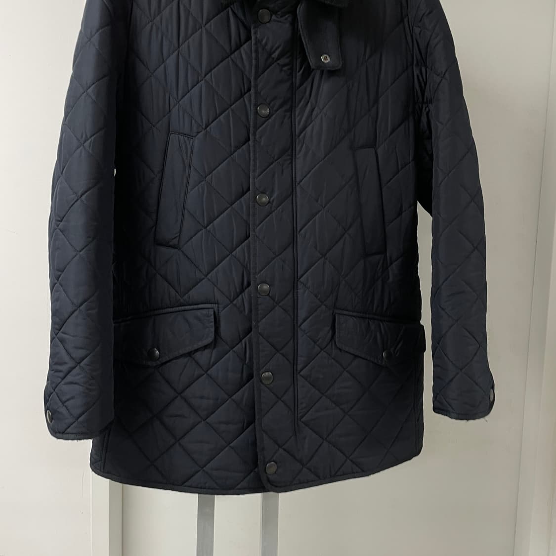 바버 퀄팅 자켓 네이비 L 상품이미지3