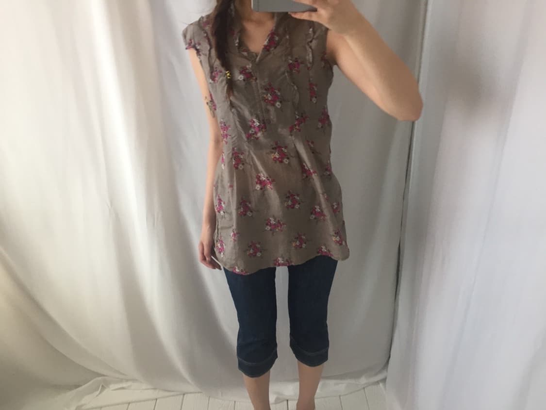 708. vintage rose puff blouse  상품이미지6