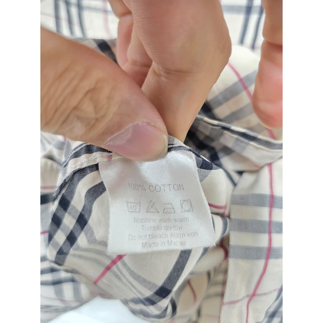 버버리 런던 노바 체크 셔츠 M 상품이미지3