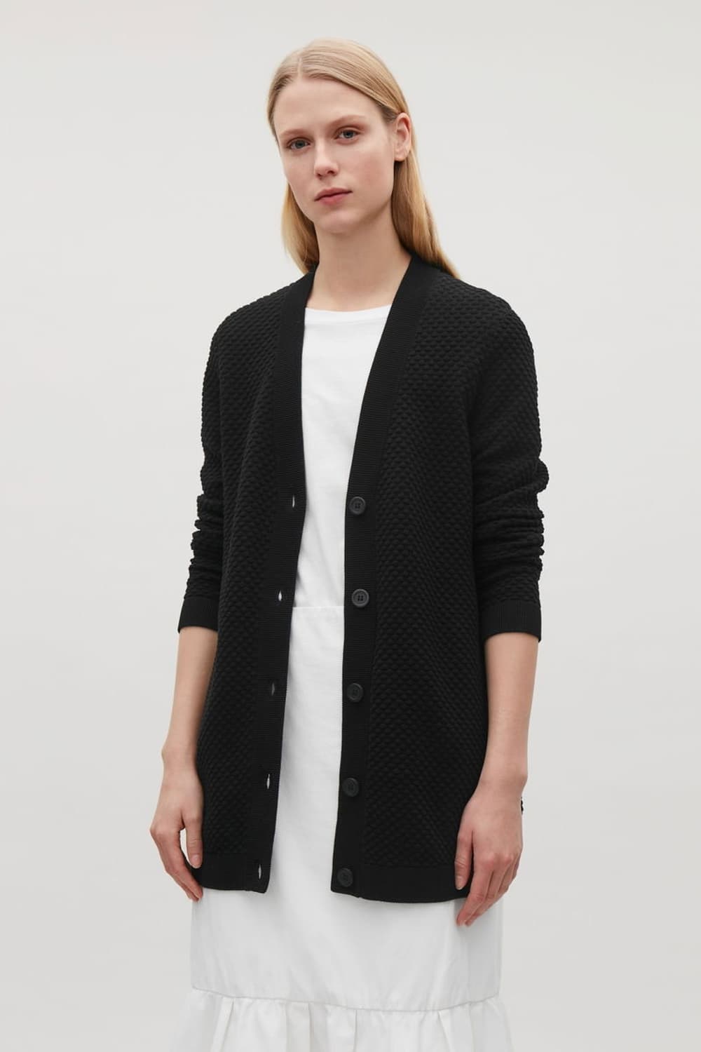 [COS] 텍스쳐 블랙 가디건 상품이미지2