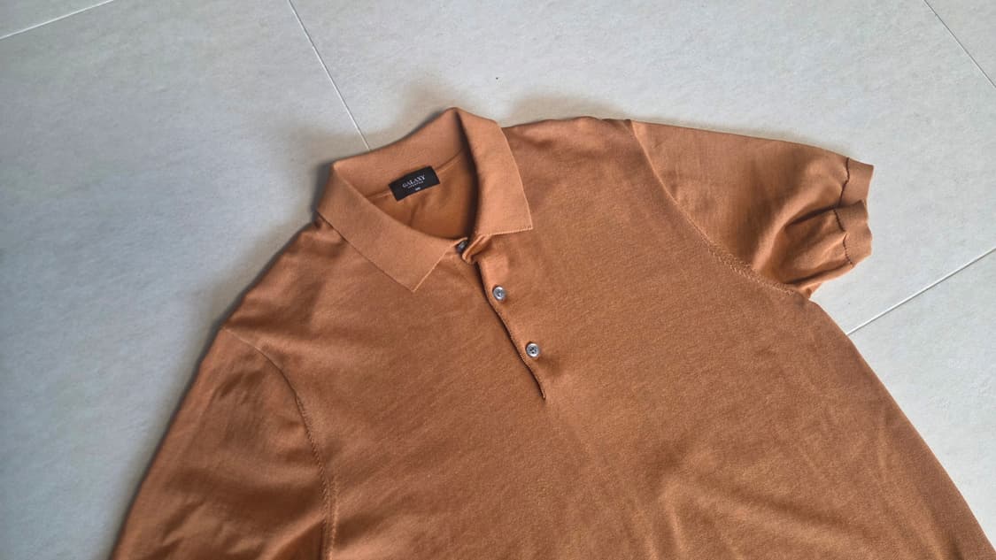 갤럭시 6M 칼라 반팔 니트 상품이미지4