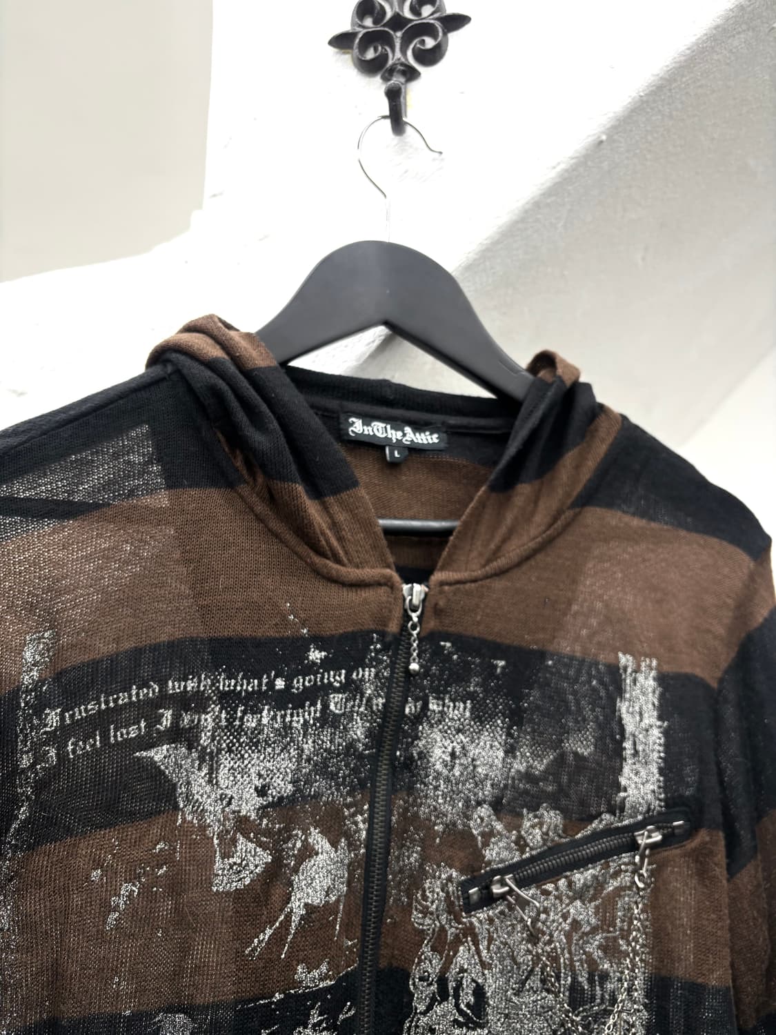 In the attic punk chain hood zip-up  상품이미지4