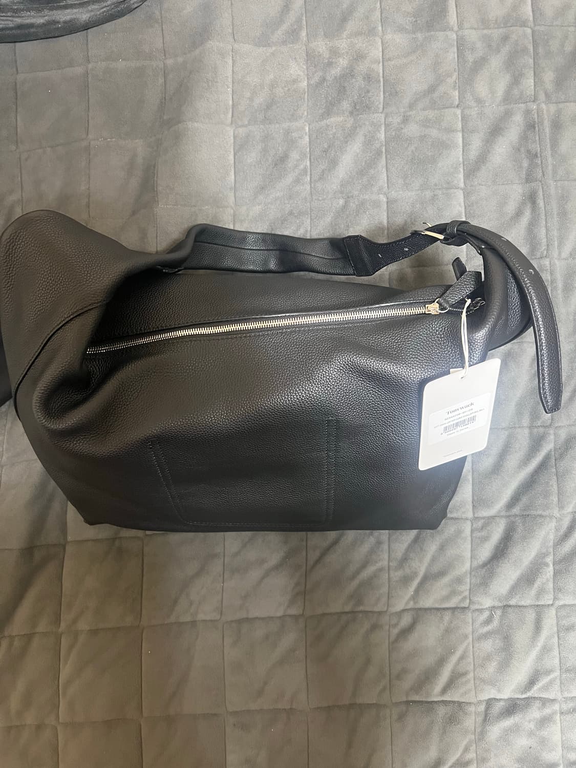 (새제품)토니웩 가죽 숄더백 호보백 블랙 상품이미지4