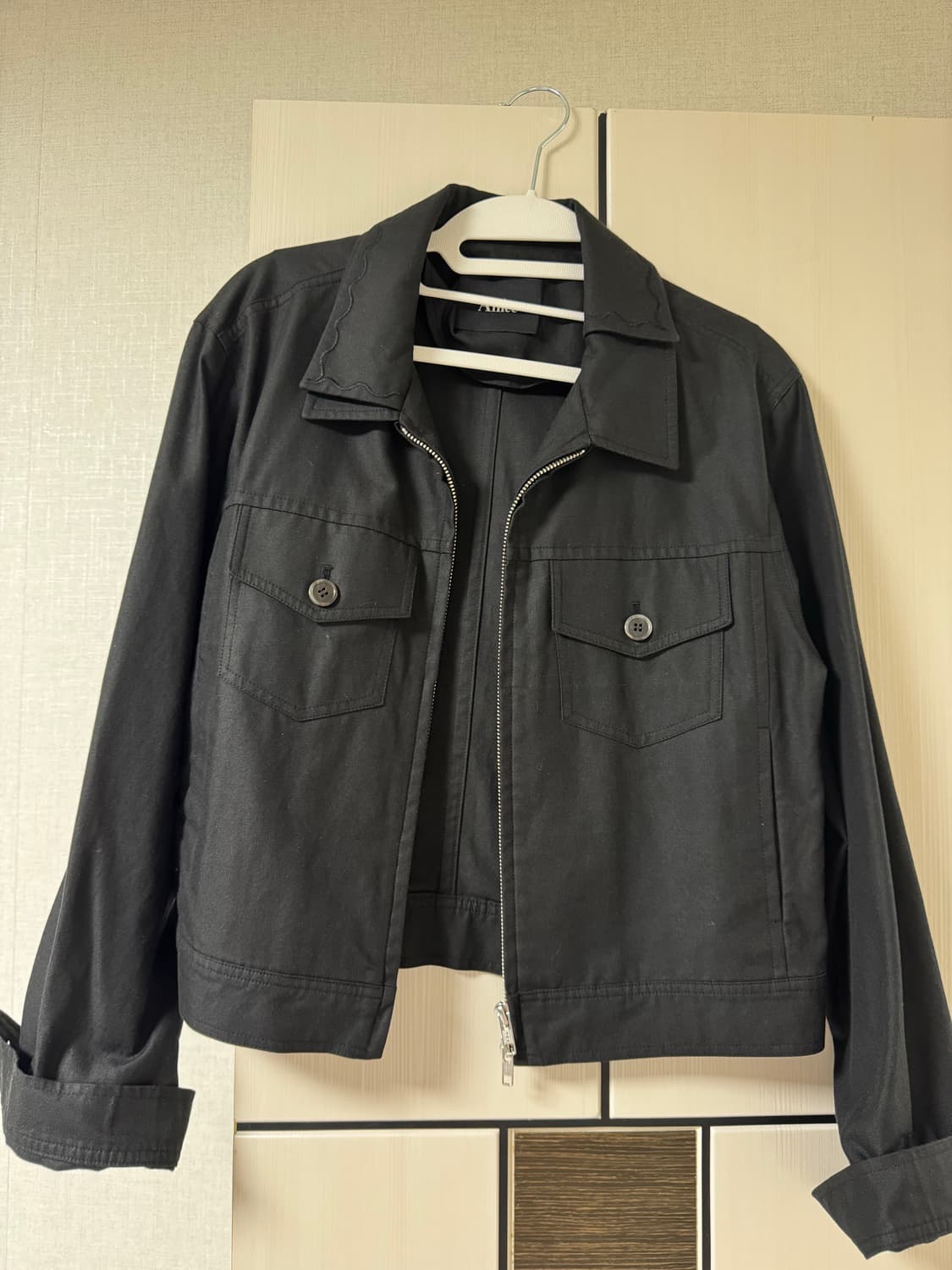 Anlee Double collar trucker jacket(자켓) 상품이미지3