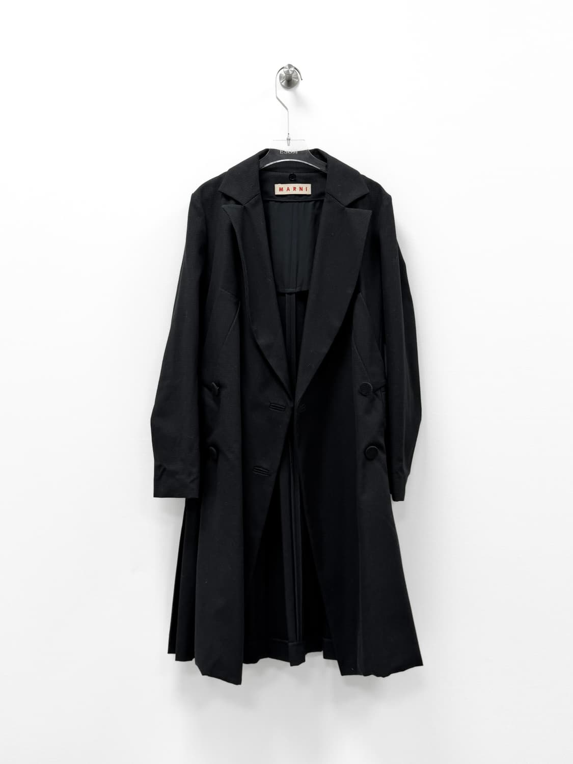 마르니 로우 웨스트 백 플리츠 코트 상품이미지7