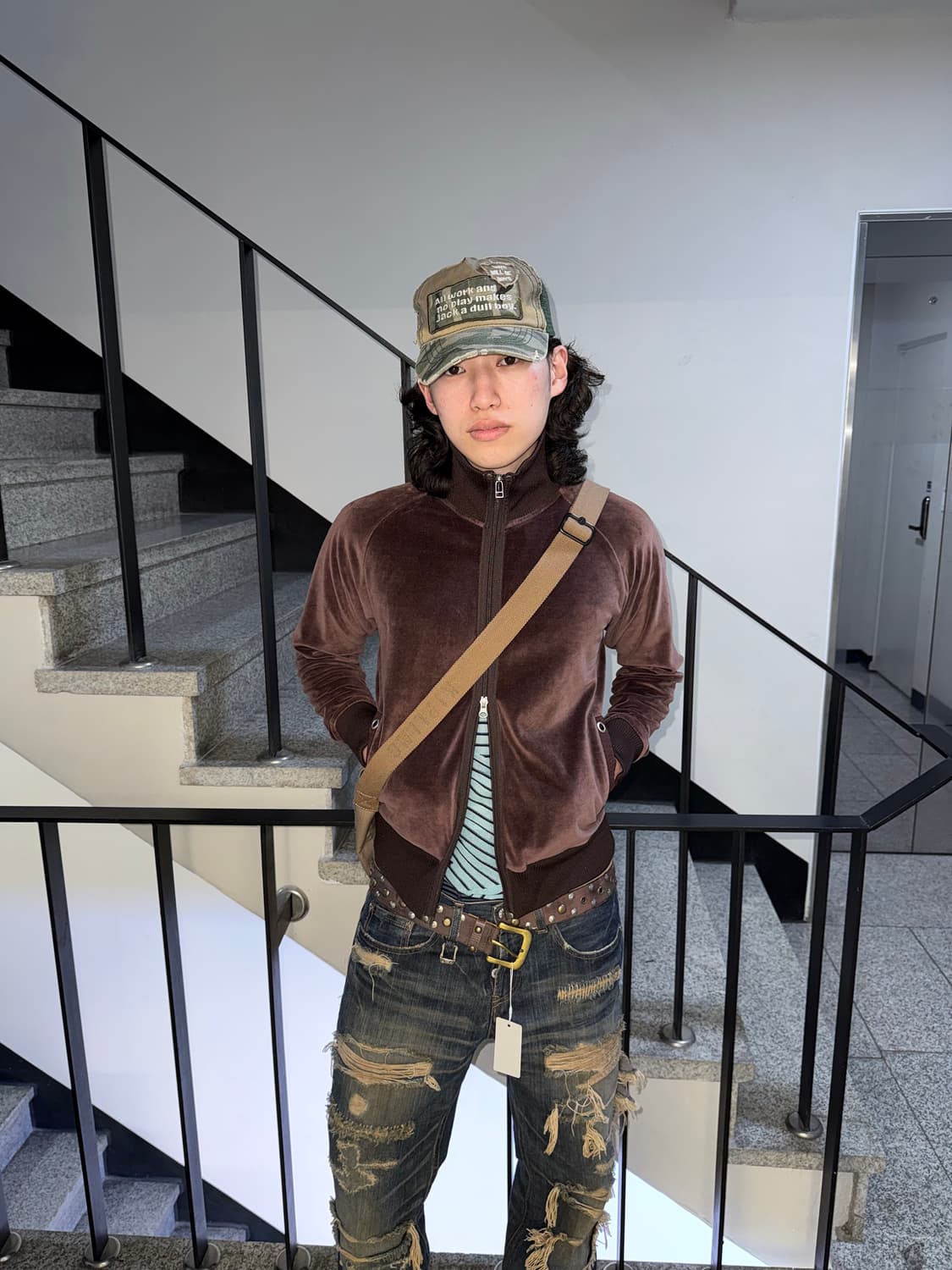 velour track zip up 상품이미지2