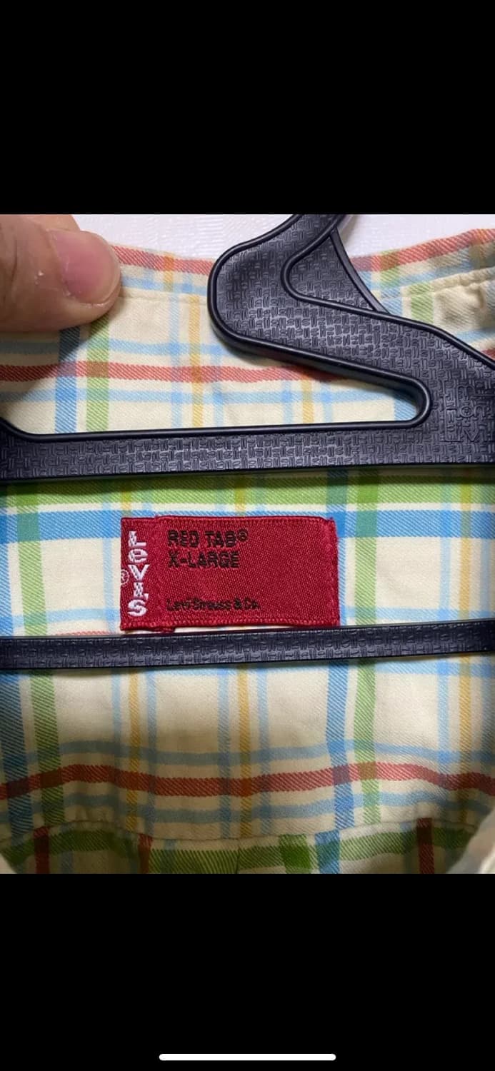 [LEVIS] 리바이스 체크 반팔 셔츠 XL사이즈 상품이미지3