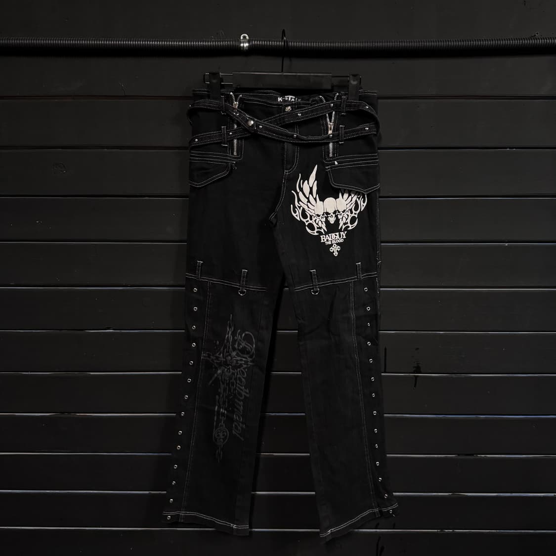 Vintage K-star skull-punk pants 상품이미지1