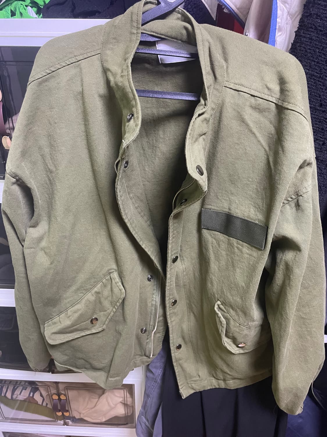 아메카지 카키 자켓 상품이미지1