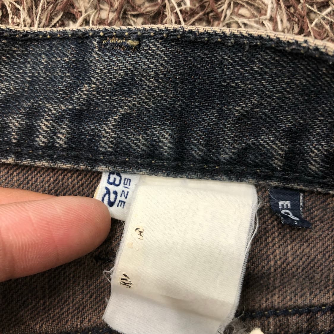 아르마니 블랙 워싱 데님 팬츠 상품이미지9