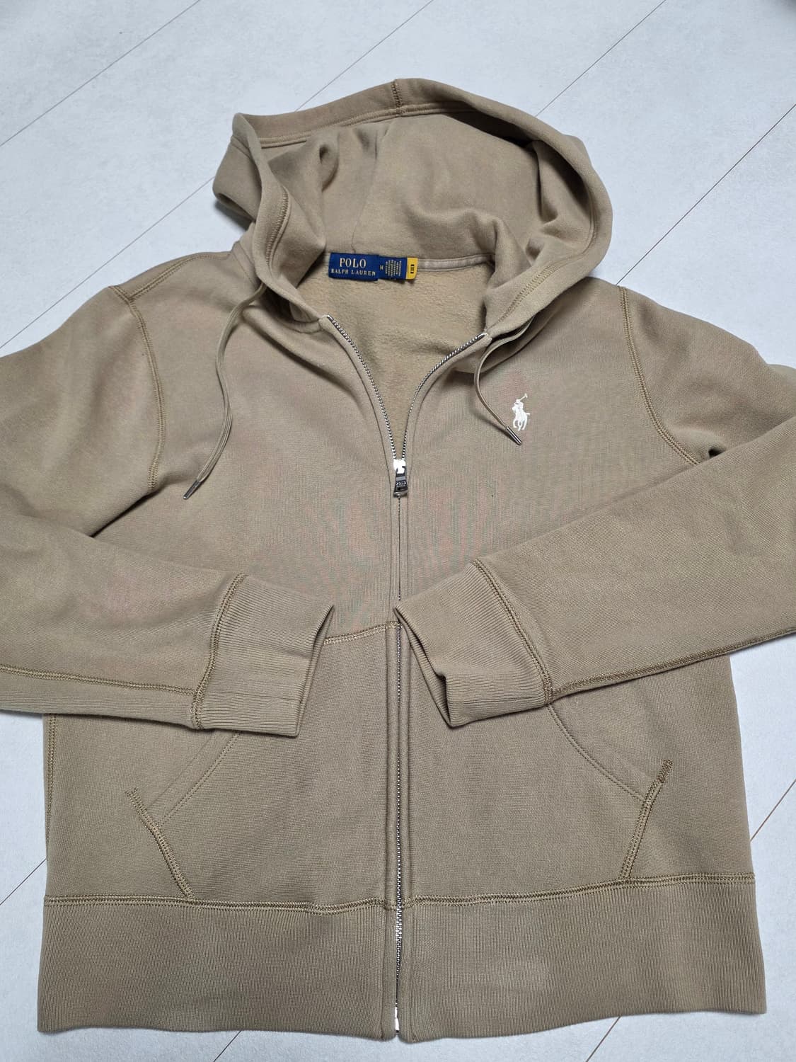 폴로 랄프로렌 후드집업 M사이즈 베이지색 여성55 M사이즈 여성 상품이미지1