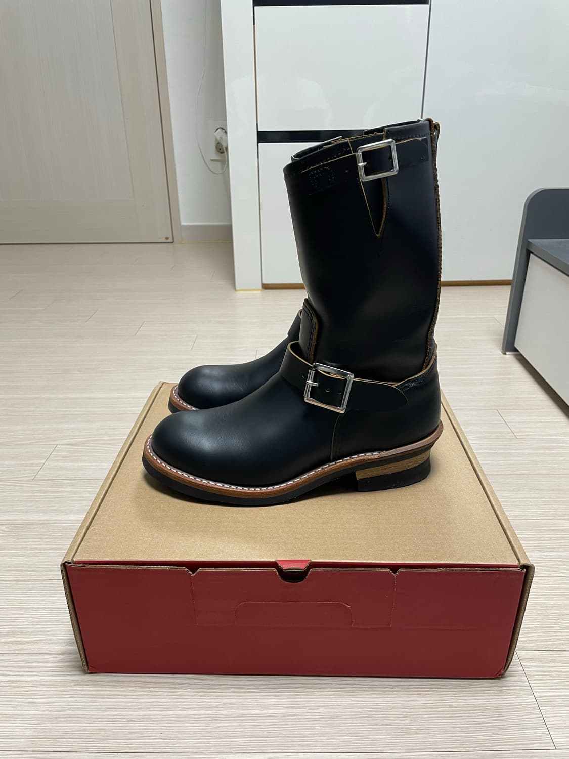 레드윙 2966 블랙 엔지니어 부츠 사이즈7 (250) 상품이미지1