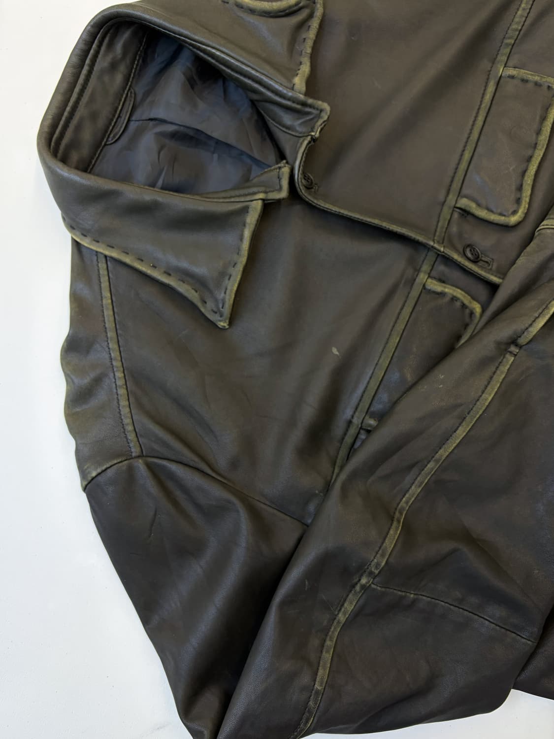 듀얼 웨스턴 램 레더 자켓 상품이미지7