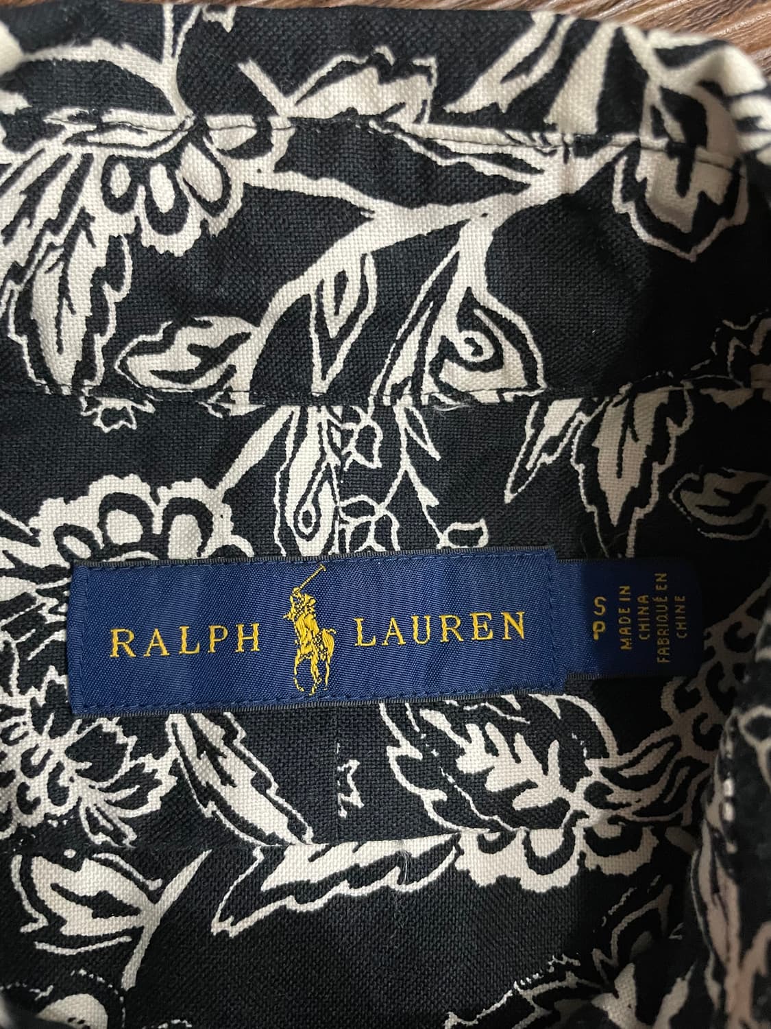 폴로 랄프로렌 하와이안 캠프 셔츠 블랙 상품이미지5