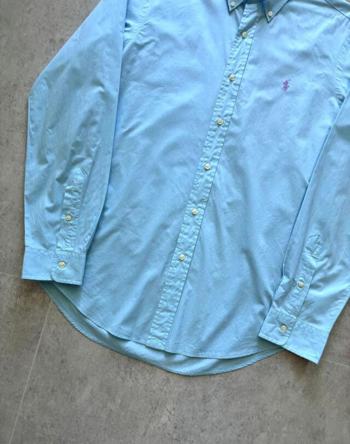 Polo Ralph Lauren Sky Blue Cotton Shirt 상품이미지4