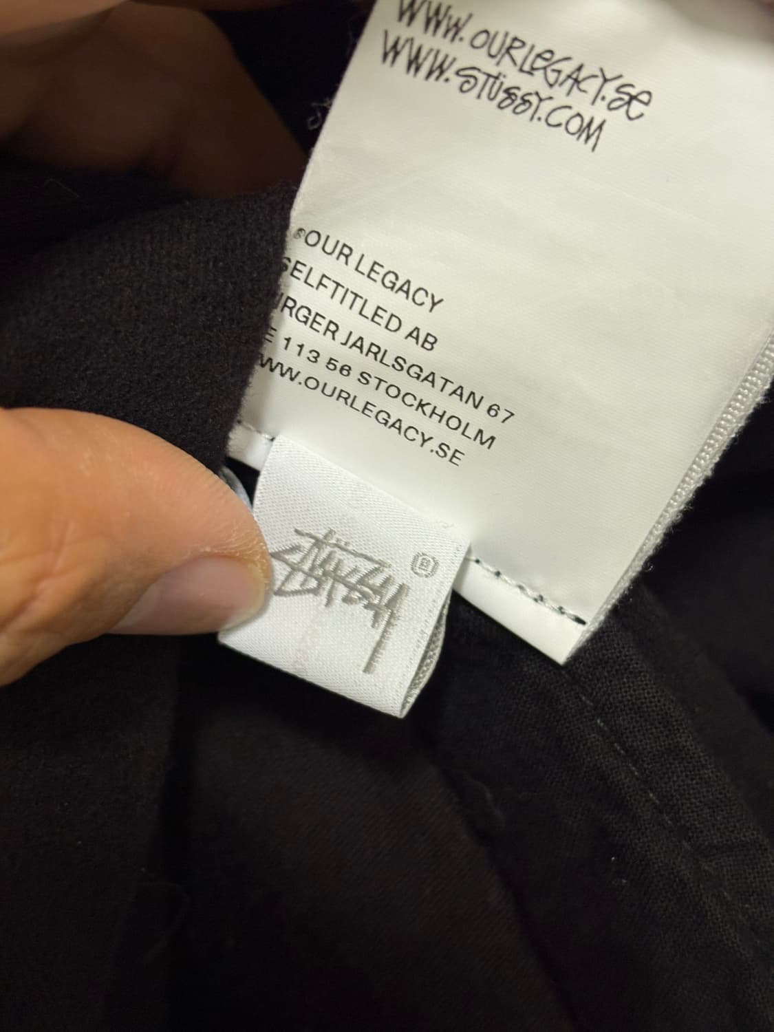 [M] 스투시 아워레가시 몰스킨 자켓 블랙 상품이미지5