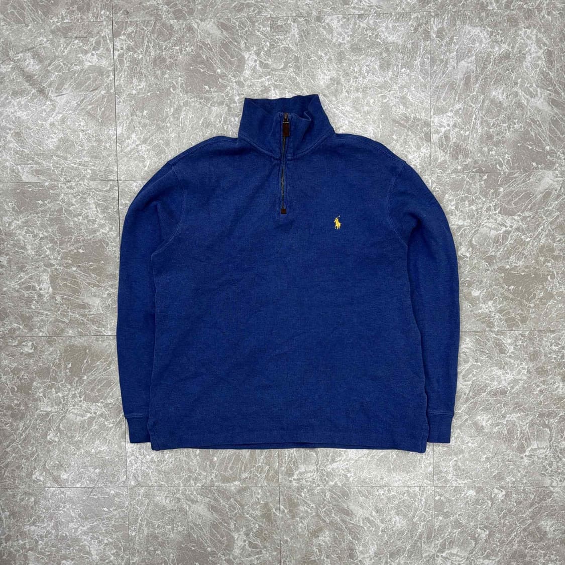 폴로 랄프로렌 하프집 코튼 니트 반집업(S) 상품이미지2