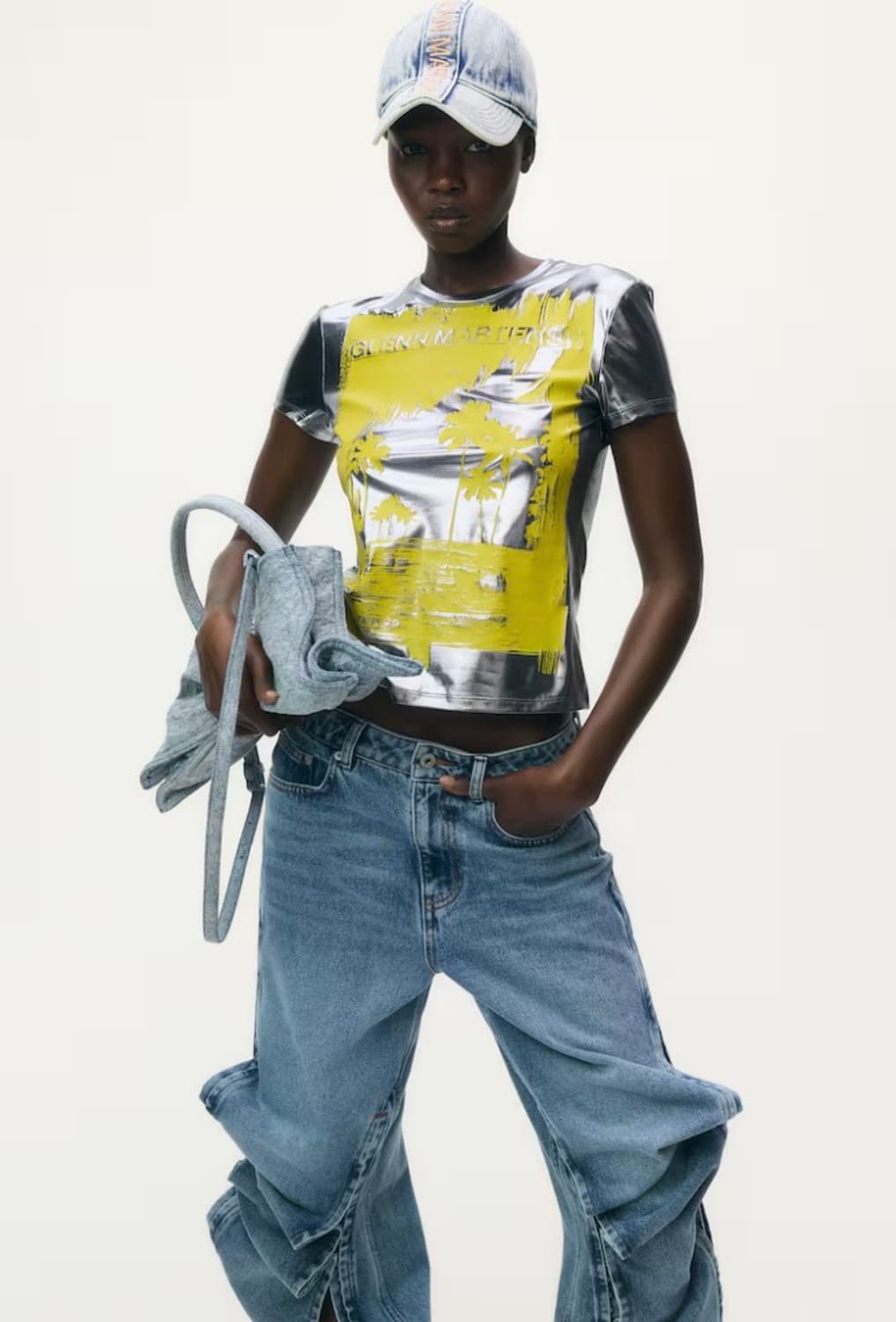 H&M 글렌마틴스 메탈릭 티셔츠 상품이미지3