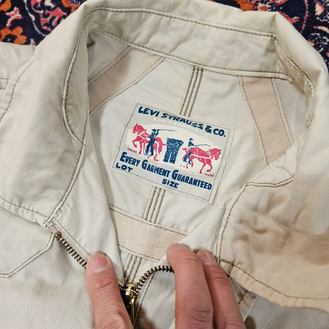 리바이스(Levis) 빈티지 집업 스윙자켓 XL size 상품이미지7