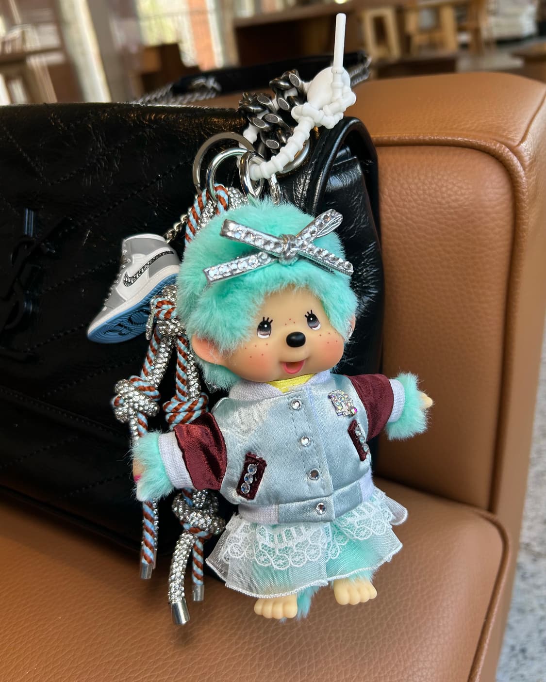 (65) ✨💚정품몬치치커스텀 민트 퍼 리본 스타일 상품이미지6