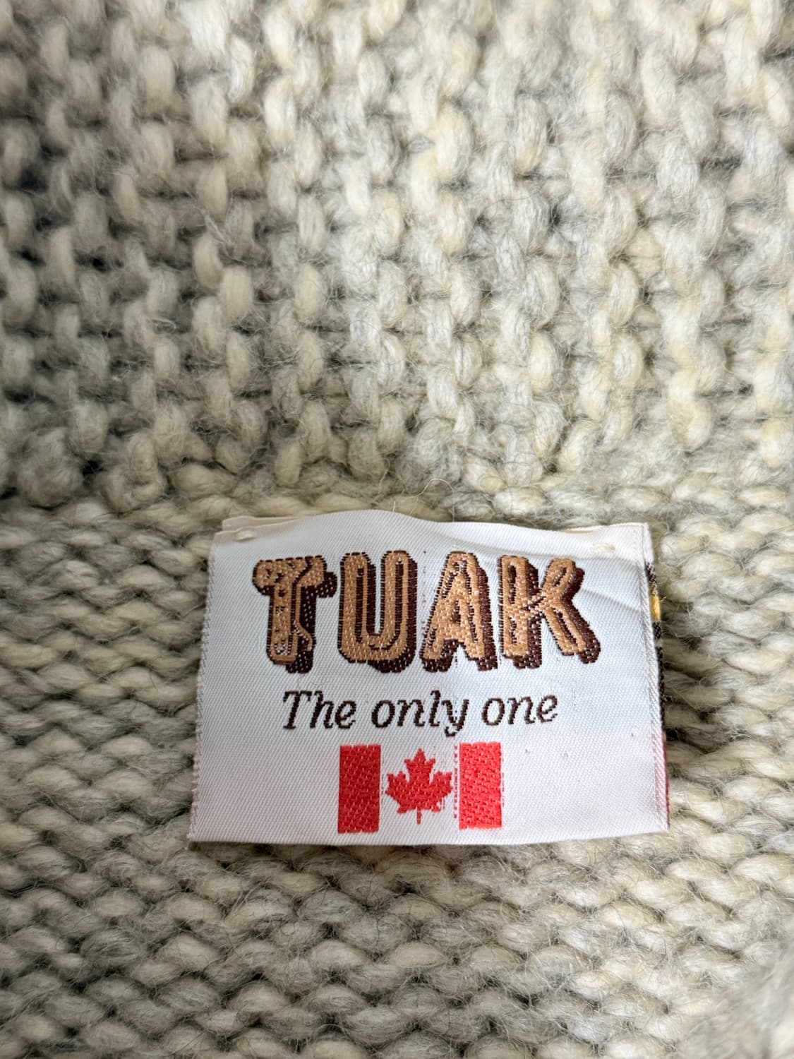 80‘s TUAK 루즈핏 캐나다 썬더버드 해비 울 코위찬   상품이미지8