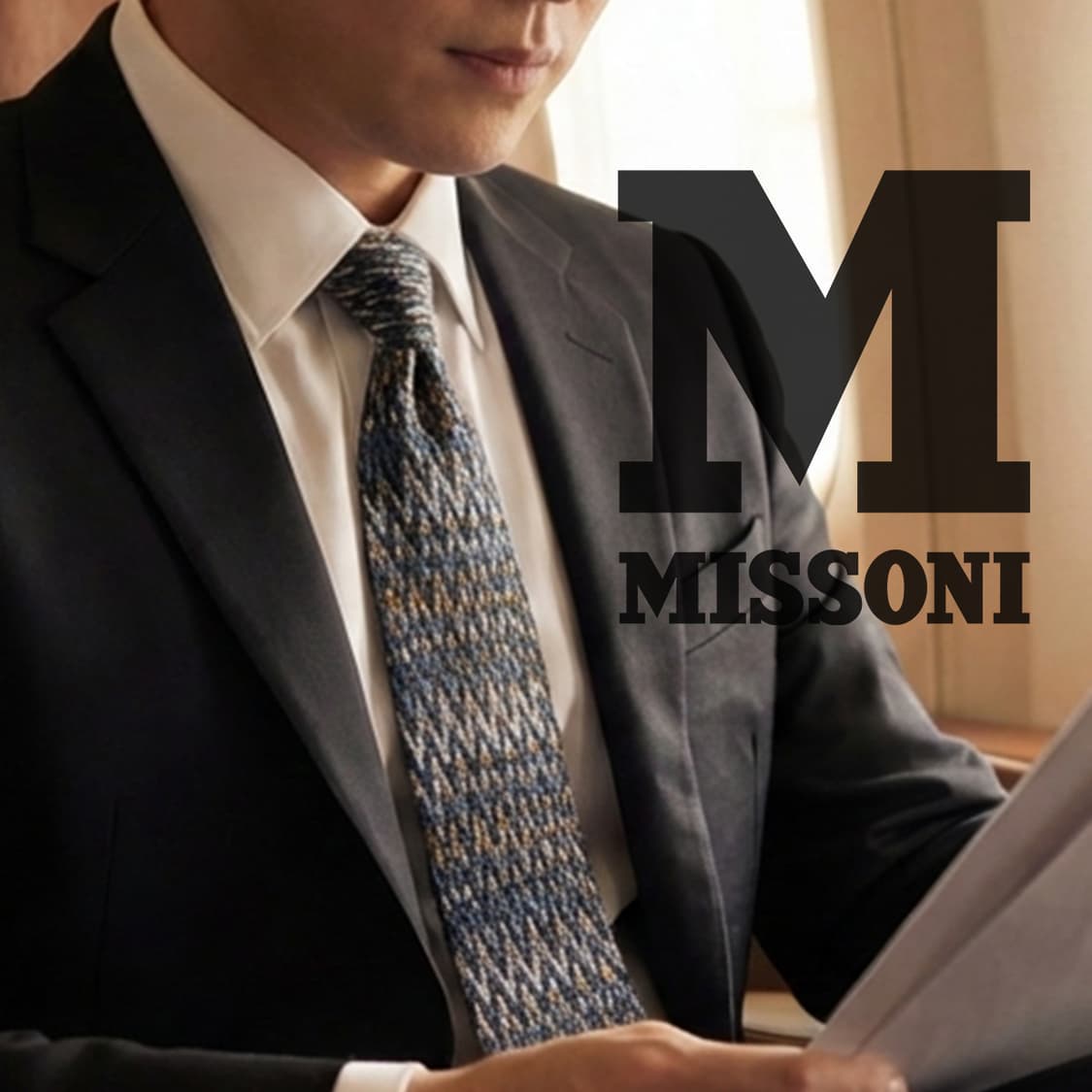 미쏘니 실크 블랙 믹스 패턴 넥타이 9.3cm S~A+등급 K2473
 상품이미지1