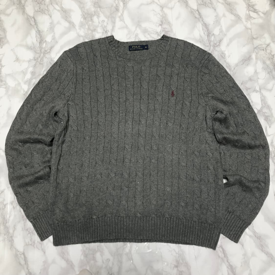 폴로 랄프로렌 꽈배기 니트 거의새거 남성용 상품이미지1