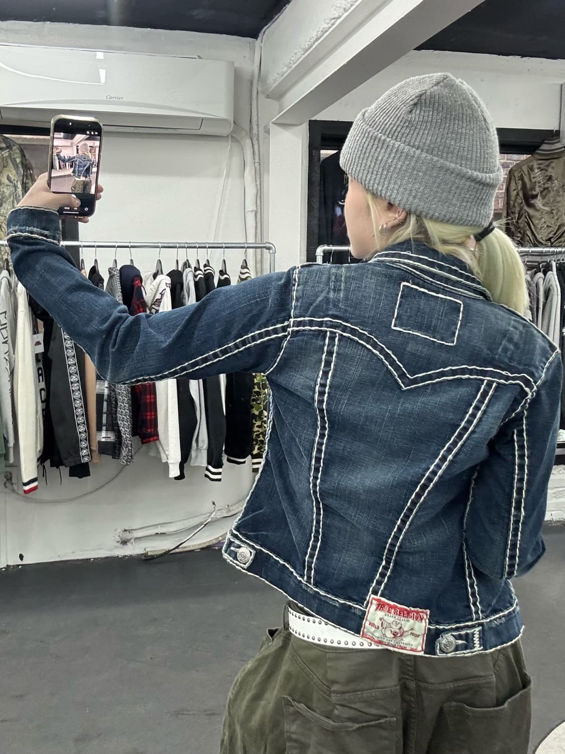 트루릴리전 스티치 데님자켓 상품이미지5