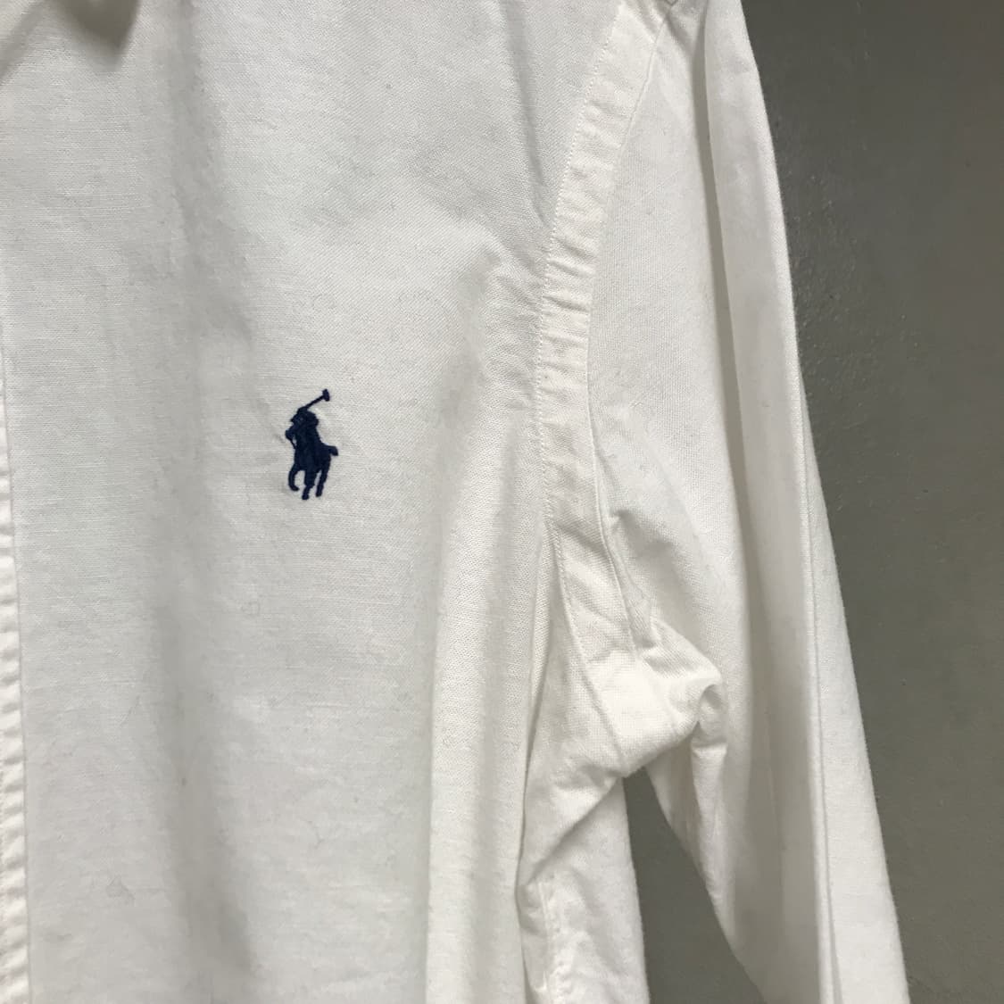 폴로 랄프로렌 솔리드 셔츠 화이트 S 상품이미지4