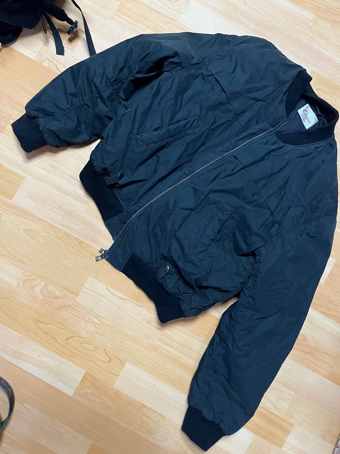 etce 워시드 코튼 봄버 자켓 블랙 XL 상품이미지2