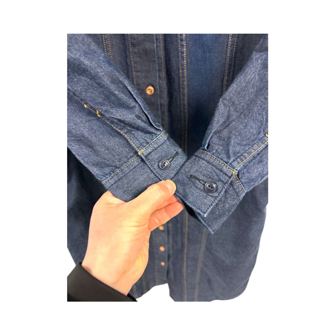 W-M) 써니 클라우즈 JPN 데님 롱 셔츠 원피스 SO-001 상품이미지4