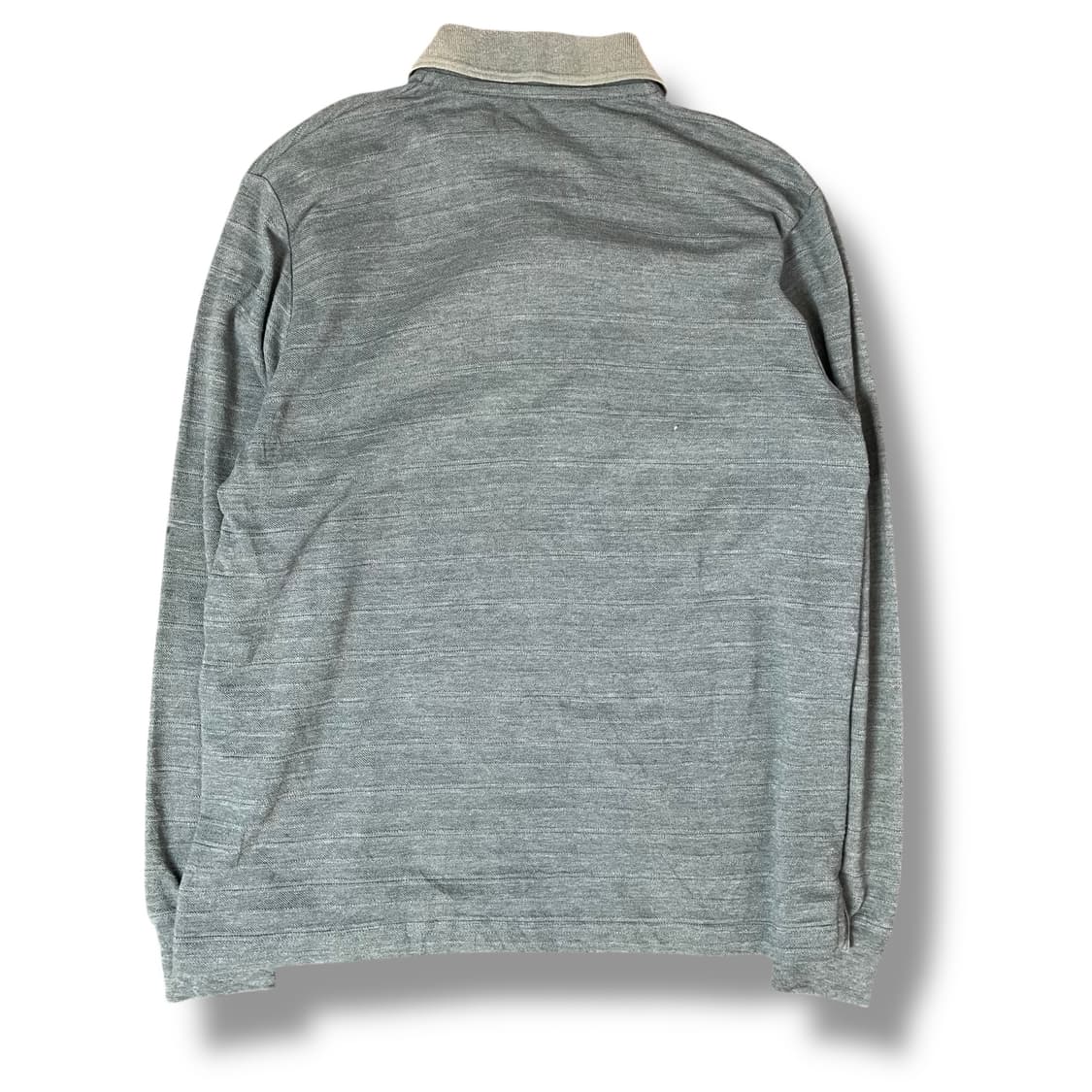 칸사이 야마모토 옴므 블루 PK 카라 긴팔티 상품이미지2