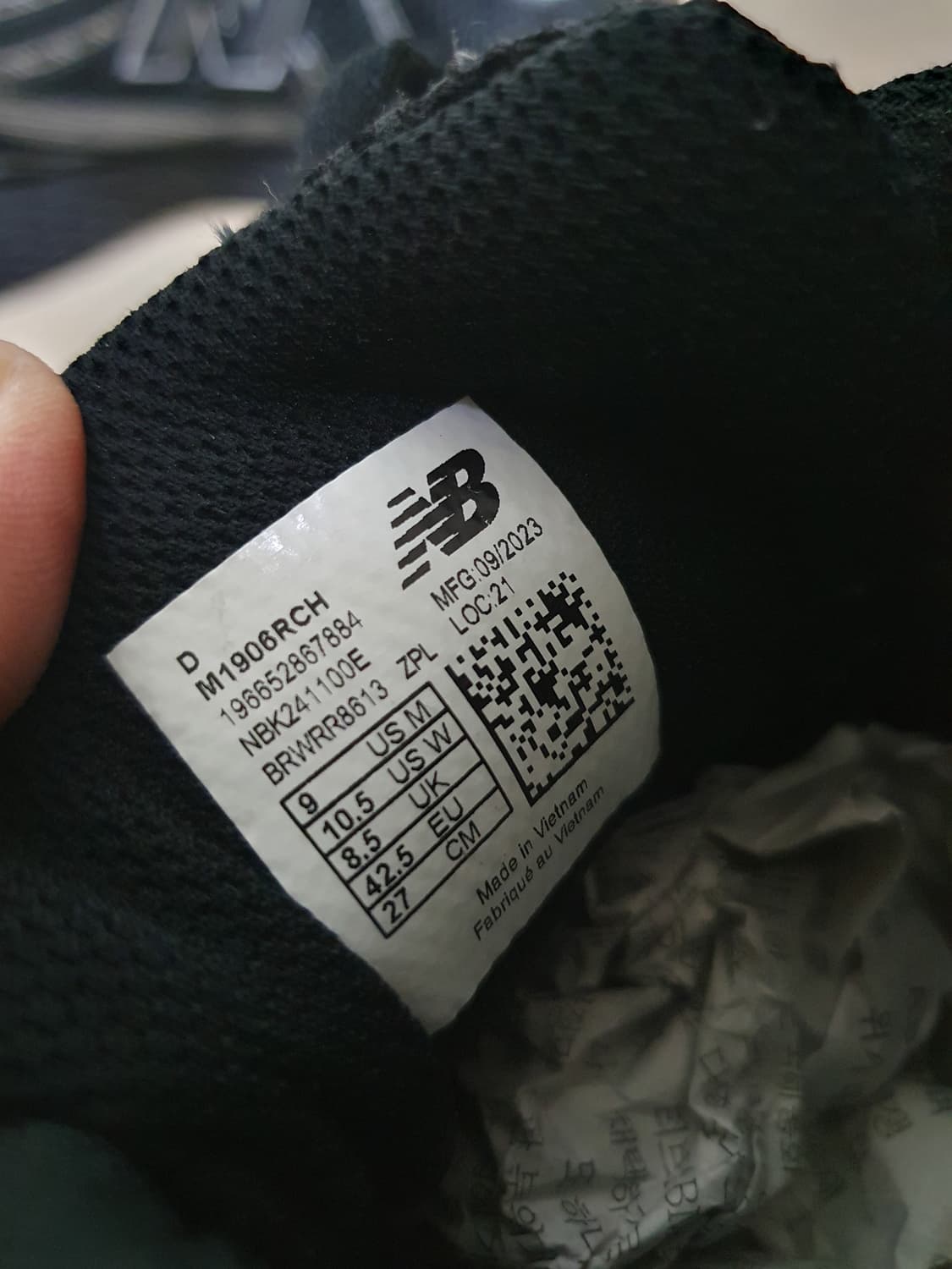 뉴발란스 1906R 블랙 운동화 270 상품이미지9