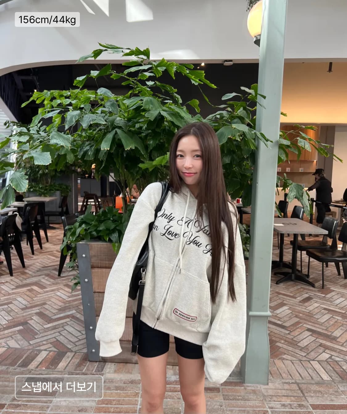 (미착용 새상품) 미스테리어스호텔 와플 후드집업 (블랙) 상품이미지3