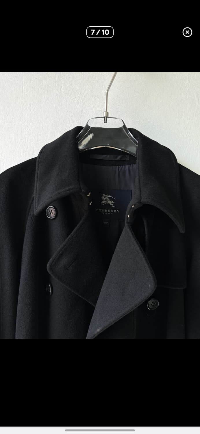 버버리 캐시미어 트렌치 코트 (m) 상품이미지3