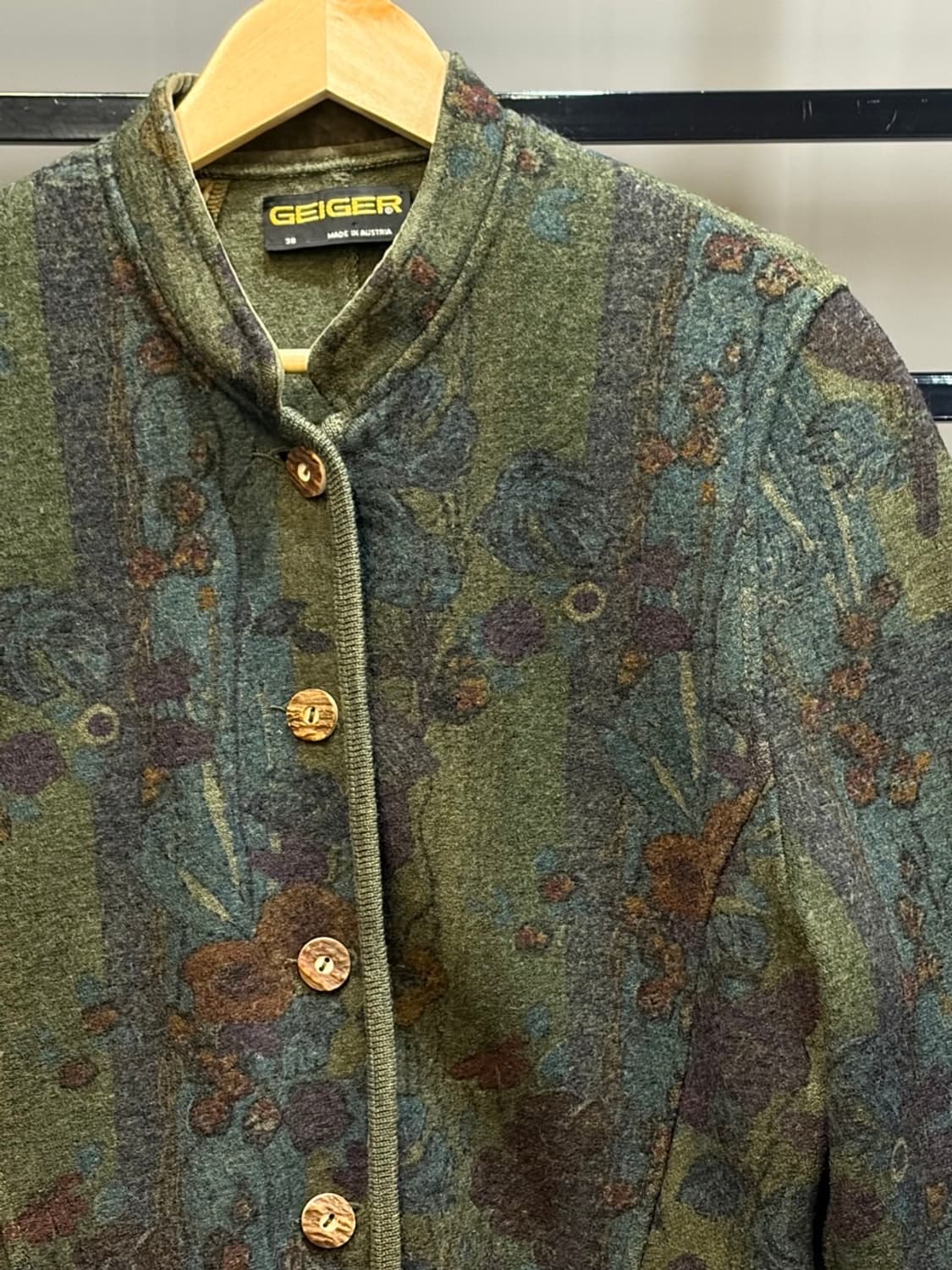 (38) 가이거 오스트리아 빈티지 프린팅 니트 자켓 4.9  상품이미지2