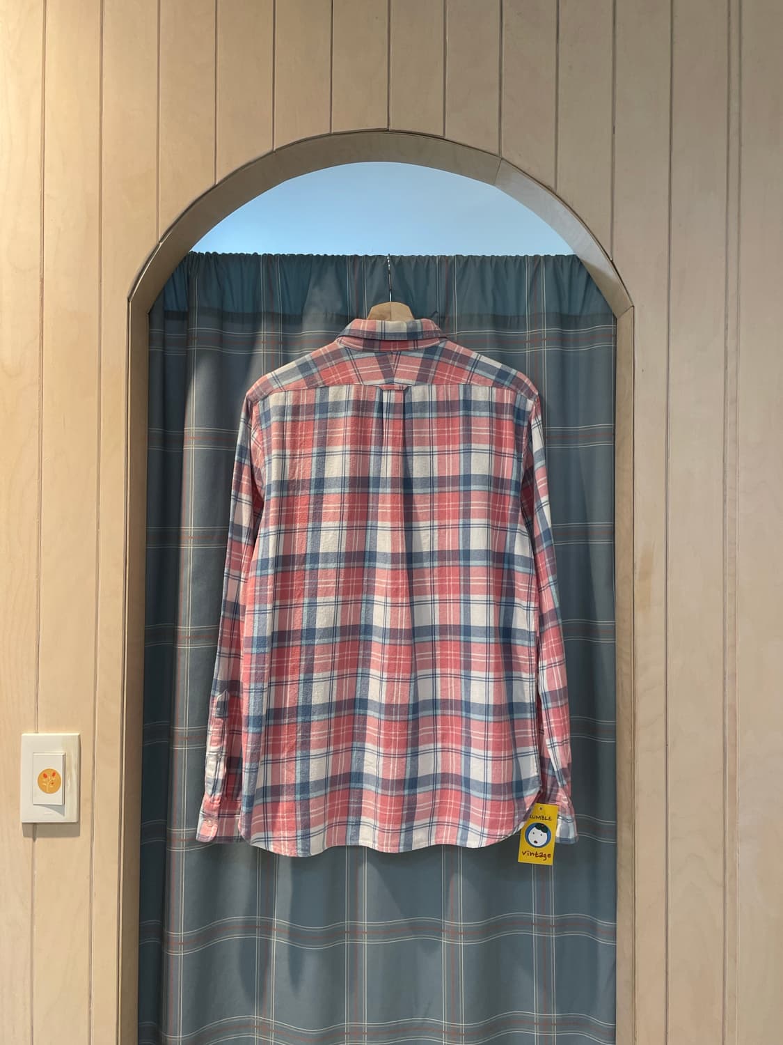 Coen 체크셔츠 핑크소라 상품이미지4