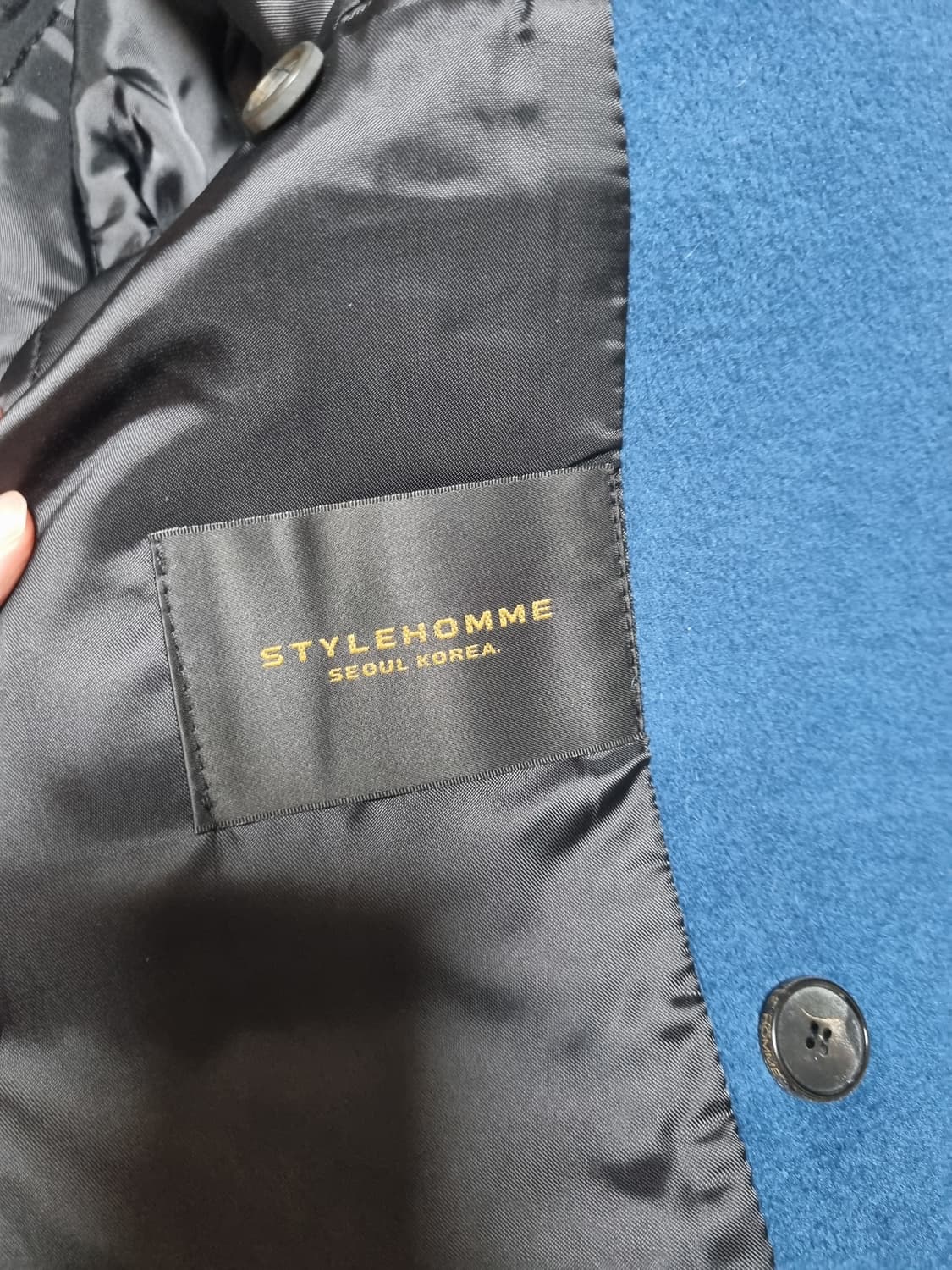 스타일옴므 울 코트 50사이즈 상품이미지2